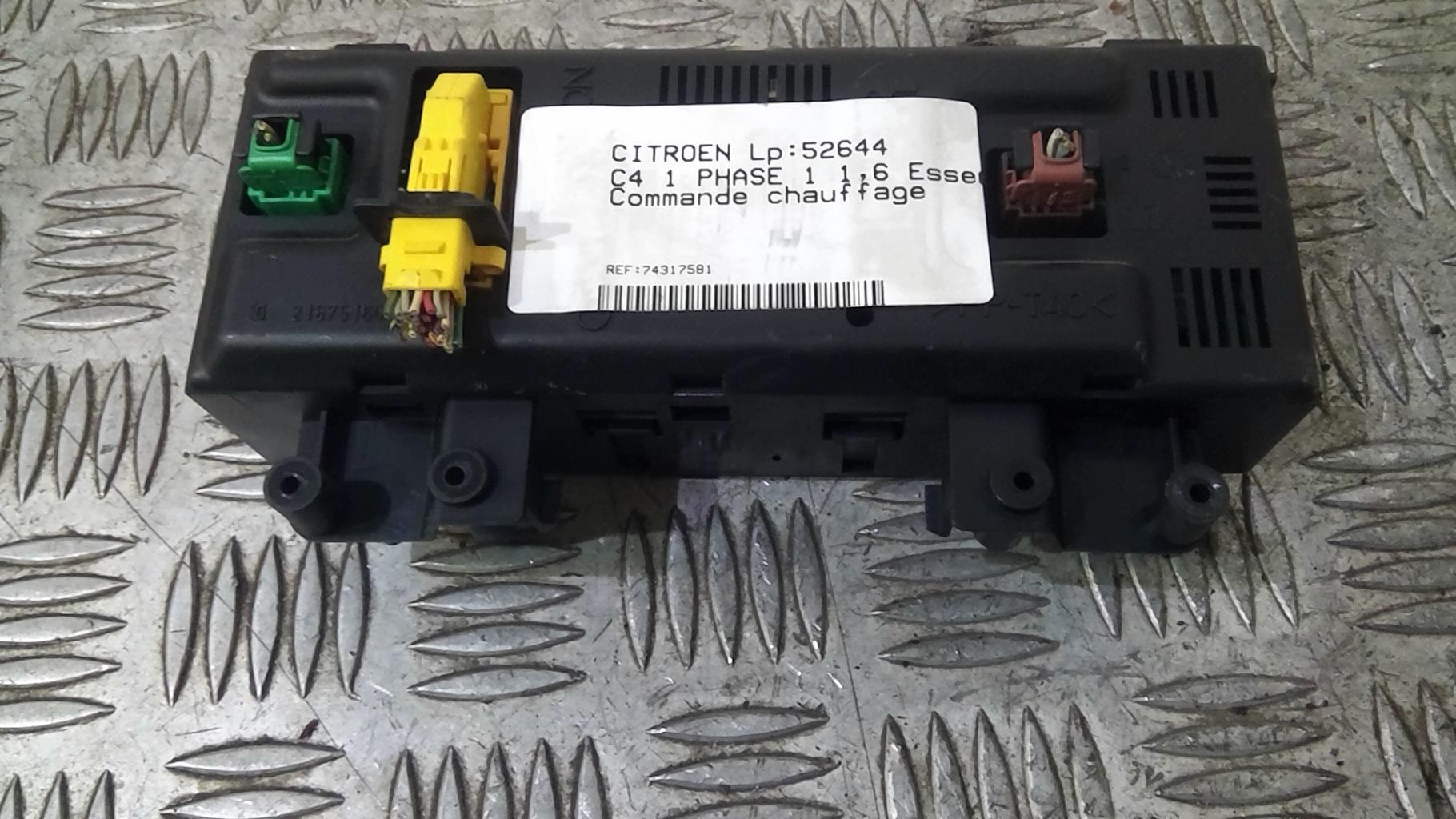 Commande chauffage CITROEN C4 1 PHASE 1 Essence - 1