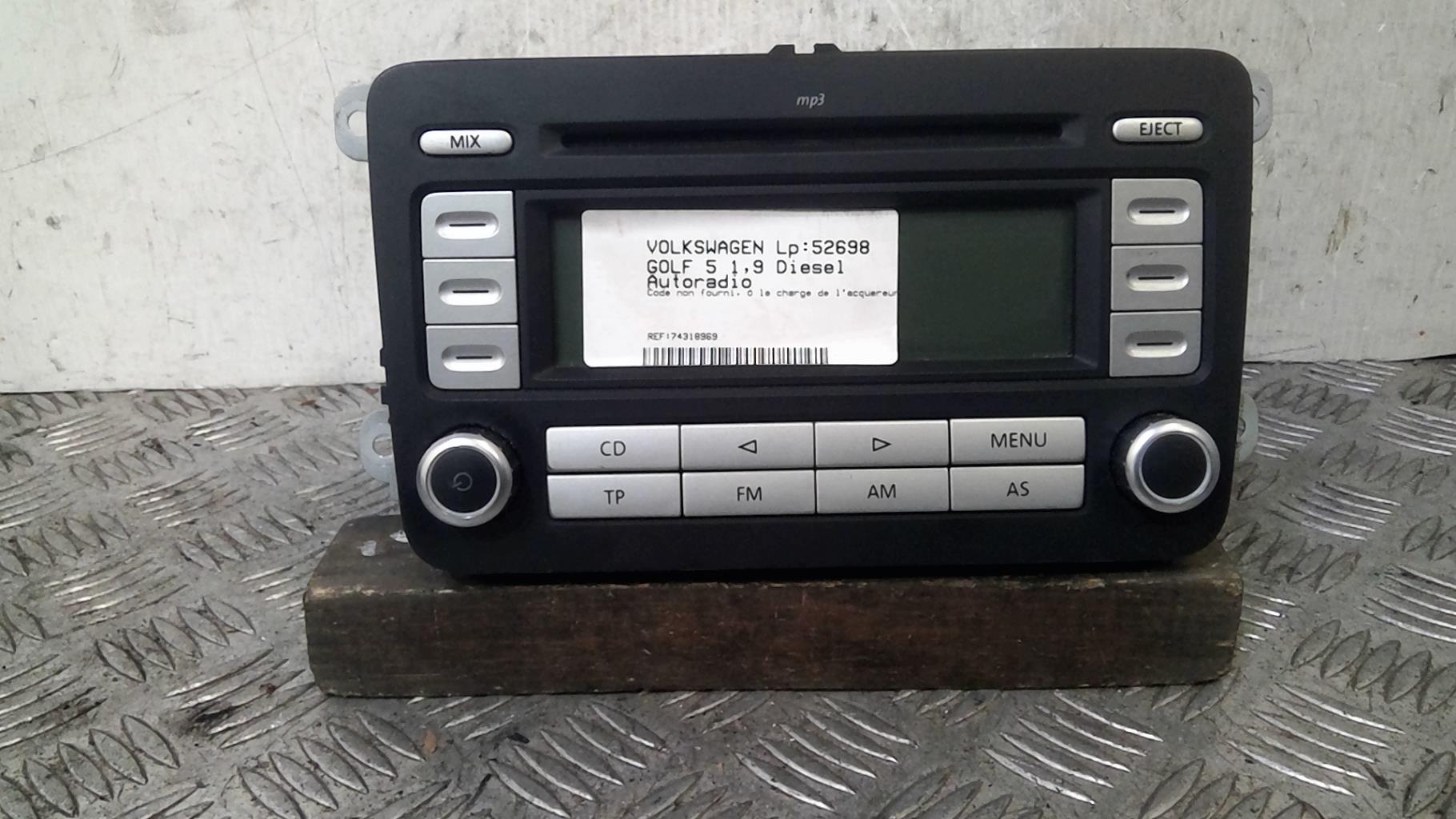 Autoradio VOLKSWAGEN GOLF 5 Diésel - 1