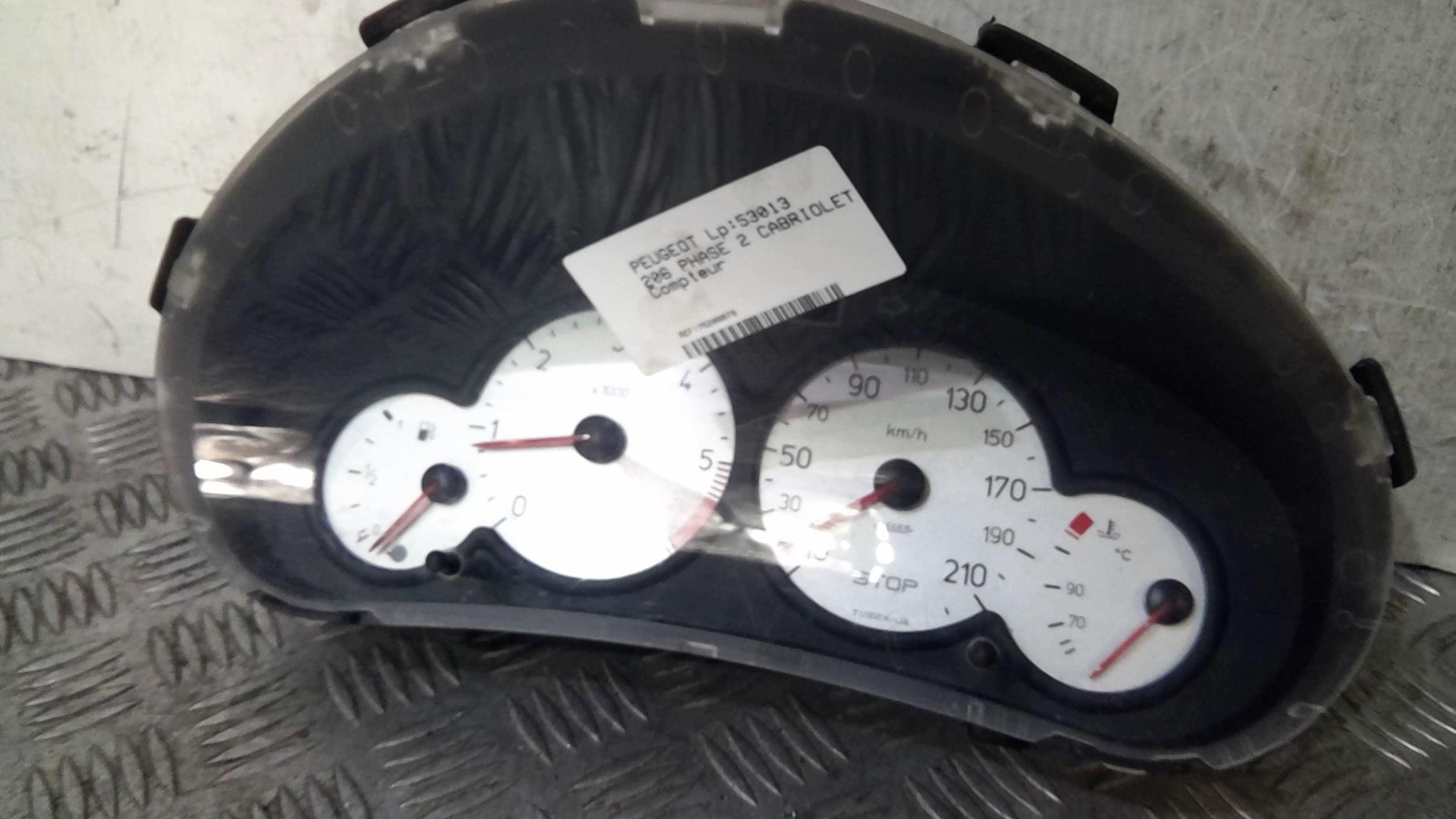 Compteur PEUGEOT 206 PHASE 2 CABRIOLET Essence - 1