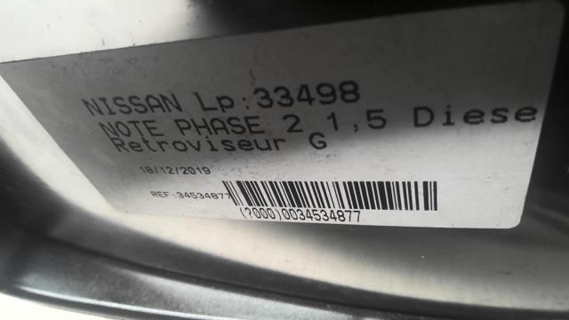 Specchietto retrovisore sinistro NISSAN NOTE 1 PHASE 2 Diésel - 1