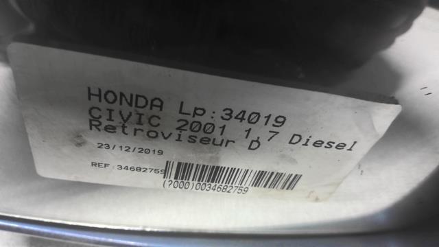 Specchietto retrovisore destro HONDA CIVIC 7 PHASE 1 Diésel - 1