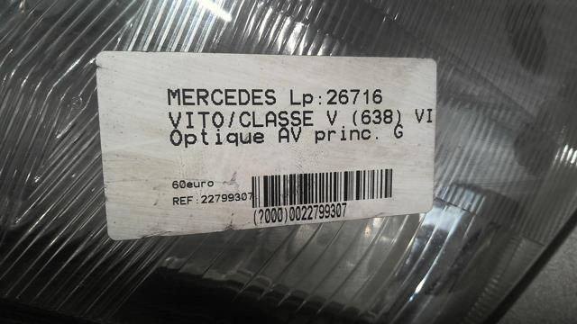 Gruppo ottico anteriore principale sinistro (luci)(faro) MERCEDES VITO 638 Diésel - 1