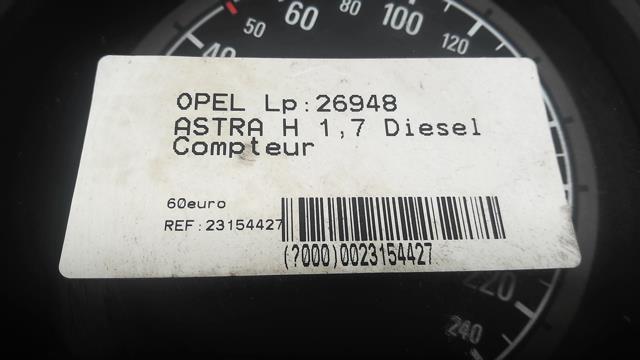 Compteur OPEL ASTRA H PHASE 1 Diesel - 1