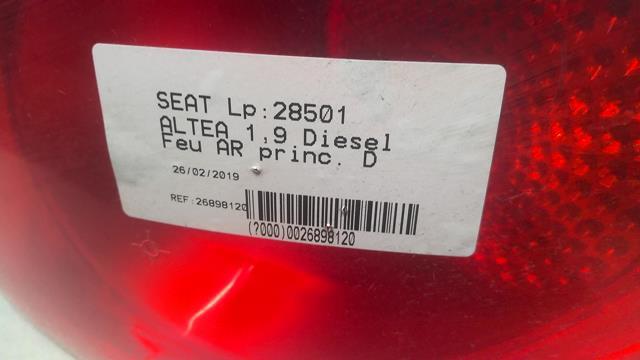 Fanale posteriore principale destro (luci) SEAT ALTEA PHASE 1 Diésel - 1