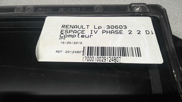 Compteur RENAULT ESPACE 4 PHASE 2 Diesel - 1