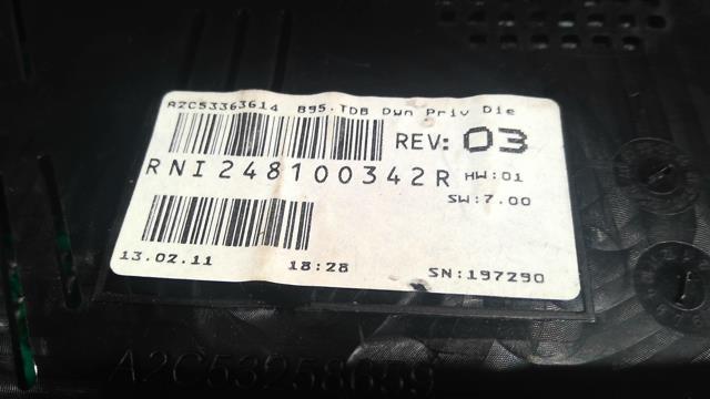 Compteur RENAULT MEGANE 3 PHASE 1 Diesel - 1