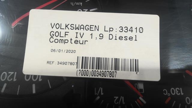 Compteur VOLKSWAGEN GOLF 4 Diesel - 1