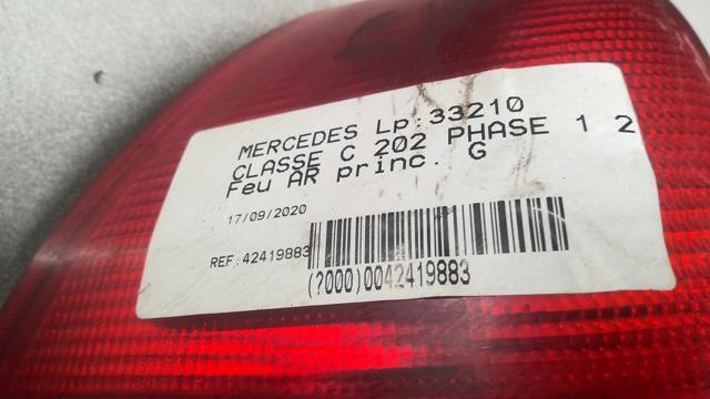 Fanale posteriore principale sinistro (luci) MERCEDES CLASSE C 202 PHASE 1 Diésel - 1