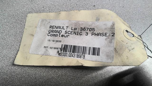Compteur RENAULT GRAND SCENIC 3 PHASE 2 Diesel - 1
