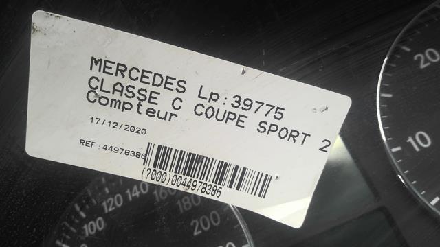 Tachimetro MERCEDES CLASSE C 203 COUPE SPORT PHASE 1 Diésel - 1