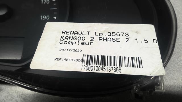 Compteur RENAULT KANGOO 2 PHASE 2 Diesel - 1