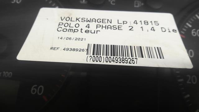 Compteur VOLKSWAGEN POLO 4 PHASE 2 Diesel - 1
