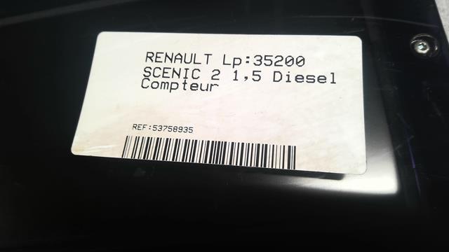 Compteur RENAULT SCENIC 2 Diesel - 1