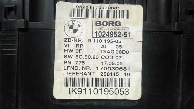 Compteur BMW SERIE 1 E87 PHASE 1 Diesel - 1