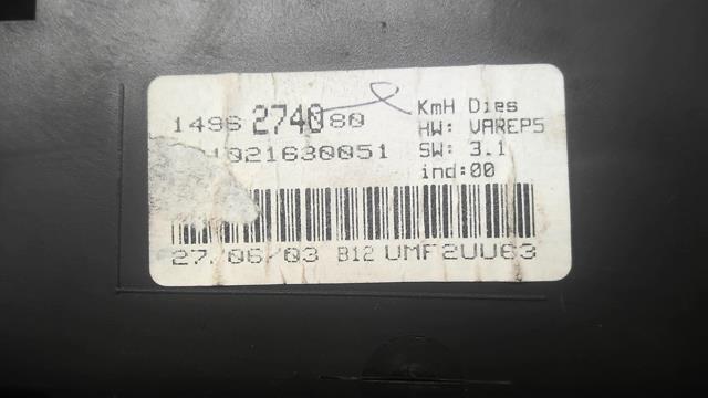 Compteur CITROEN C8  - 1