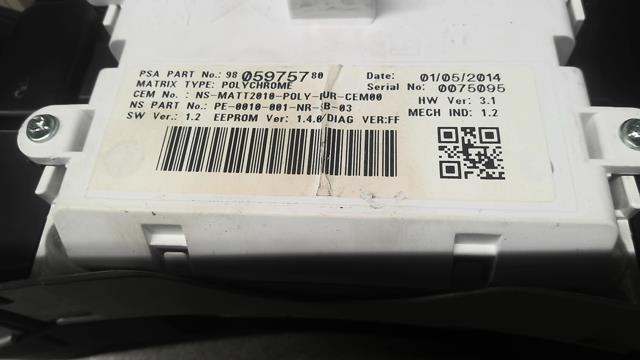 Tachimetro PEUGEOT 508 1 PHASE 1  - 1