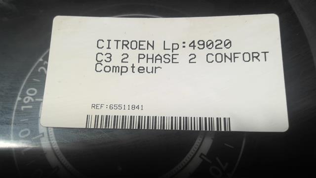 Compteur CITROEN C3 2 PHASE 2 Essence - 1