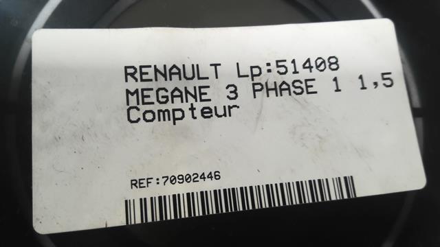 Compteur RENAULT MEGANE 3 PHASE 1 Diesel - 1