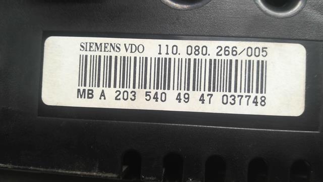 Tachimetro MERCEDES CLASSE C 203 COUPE SPORT PHASE 1  - 1