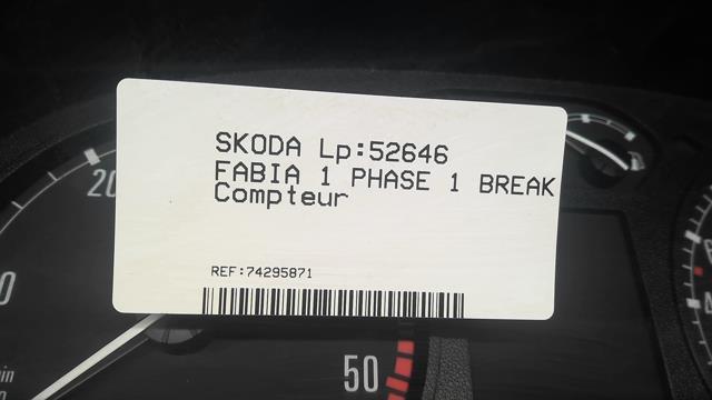 Compteur SKODA FABIA 1 PHASE 1 BREAK Diesel - 1