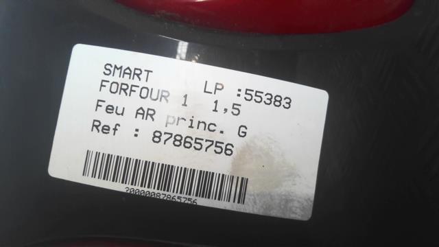 Fanale posteriore principale sinistro (luci) SMART FORFOUR 1 Diésel - 1