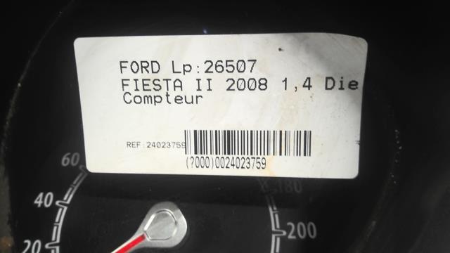 Compteur FORD FIESTA 6 PHASE 1 Diesel - 1