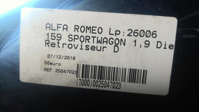 Specchietto retrovisore destro ALFA ROMEO 159 BREAK Diésel - 1