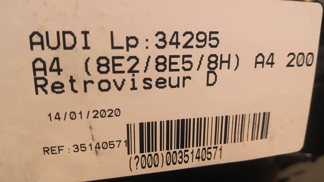 Retrovisor derecho AUDI A4 2 PHASE 1 Diésel - 1