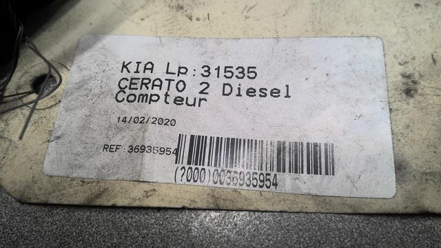 Compteur KIA CERATO Diesel - 1
