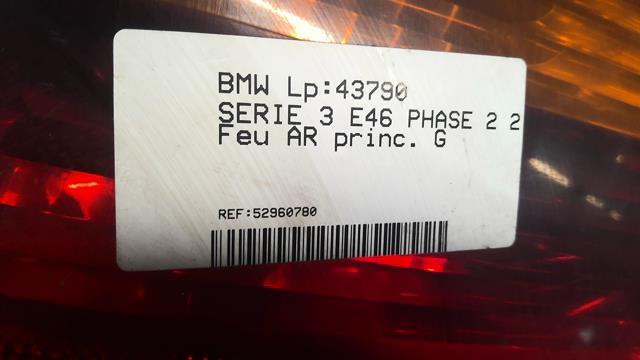 Fanale posteriore principale sinistro (luci) BMW SERIE 3 E46 PHASE 2 Diésel - 1