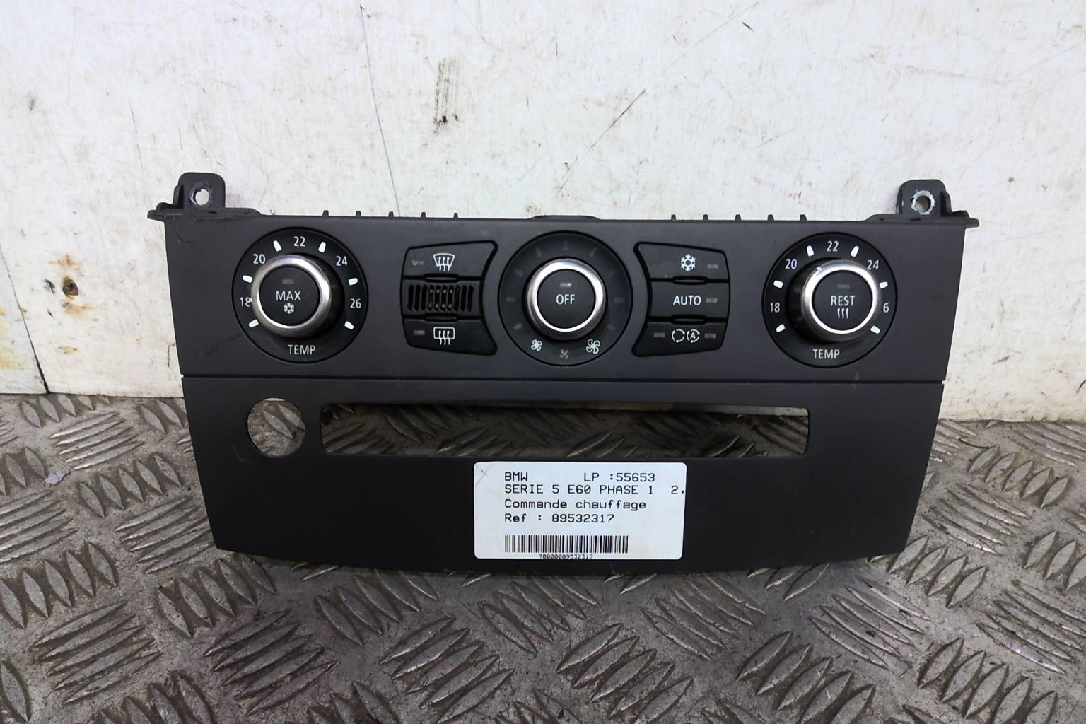 Commande chauffage BMW SERIE 5 E60 PHASE 1 Essence - 1