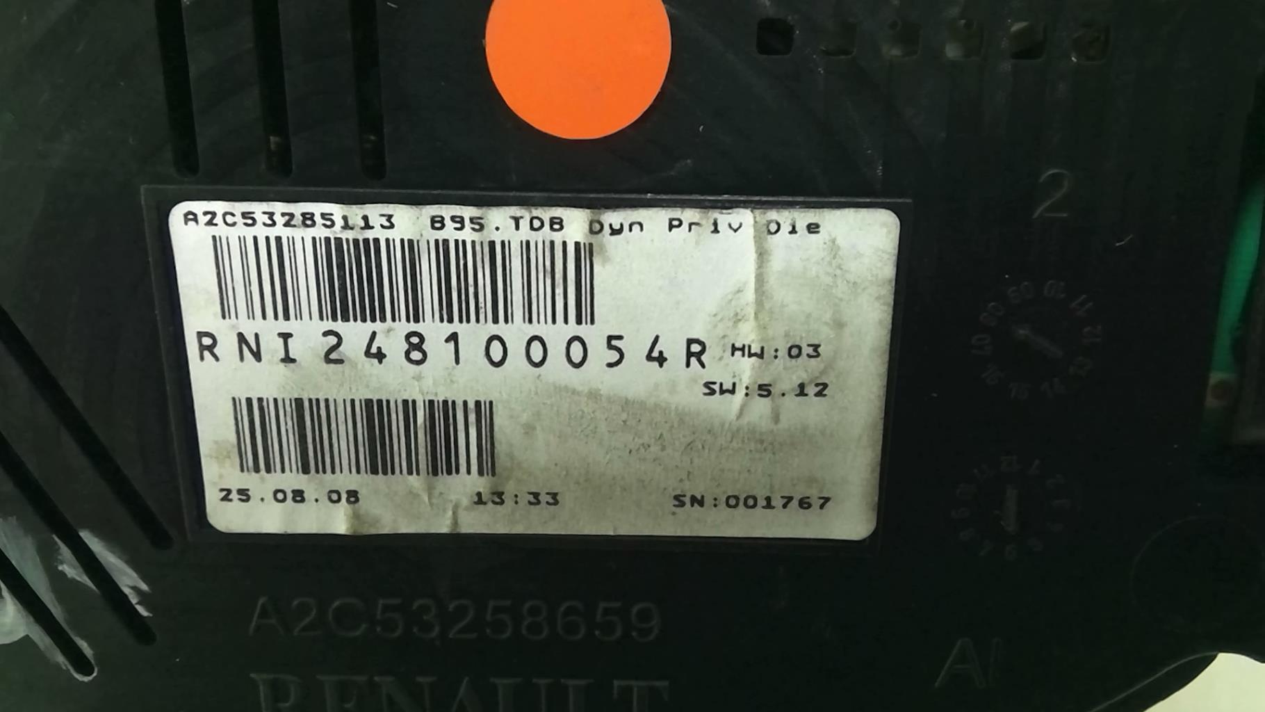 Compteur RENAULT MEGANE 3 PHASE 1 Diesel - 1