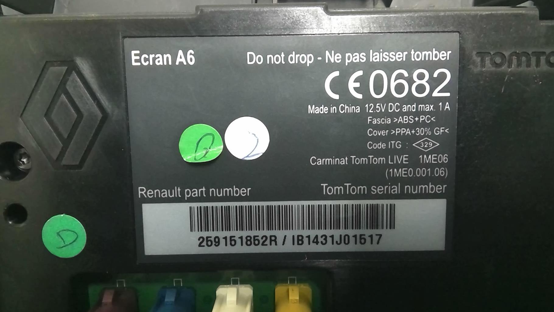 Ecran GPS RENAULT CLIO 3 PHASE 2 Diesel - 1