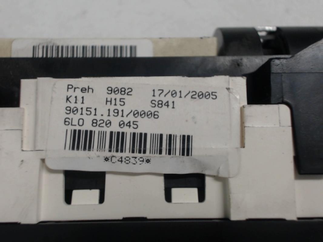 Image Commande chauffage - SEAT IBIZA 3