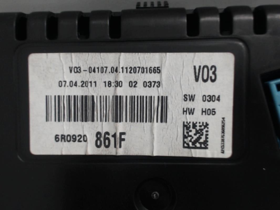 Image Compteur - VOLKSWAGEN POLO 5