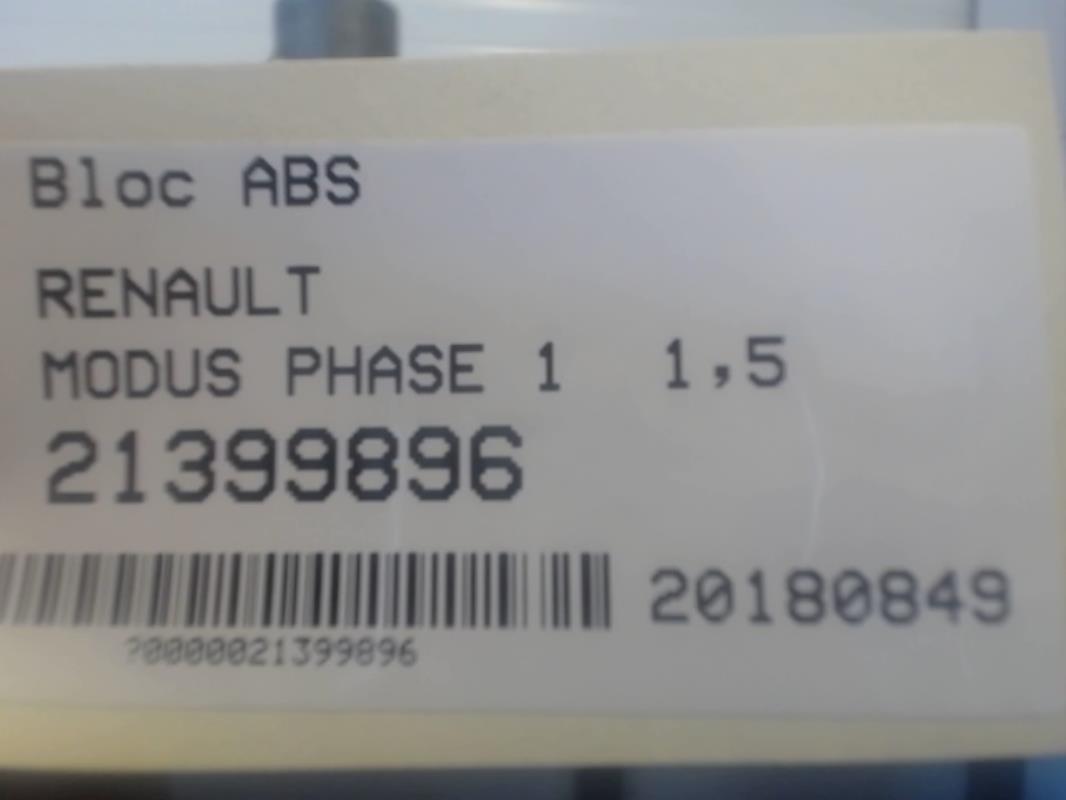 Blocco ABS (antibloccaggio freni) RENAULT MODUS PHASE 1 Diésel - 1