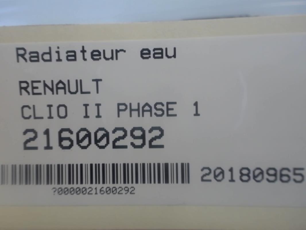 Radiateur eau RENAULT CLIO 2 PHASE 1 Essence - 1