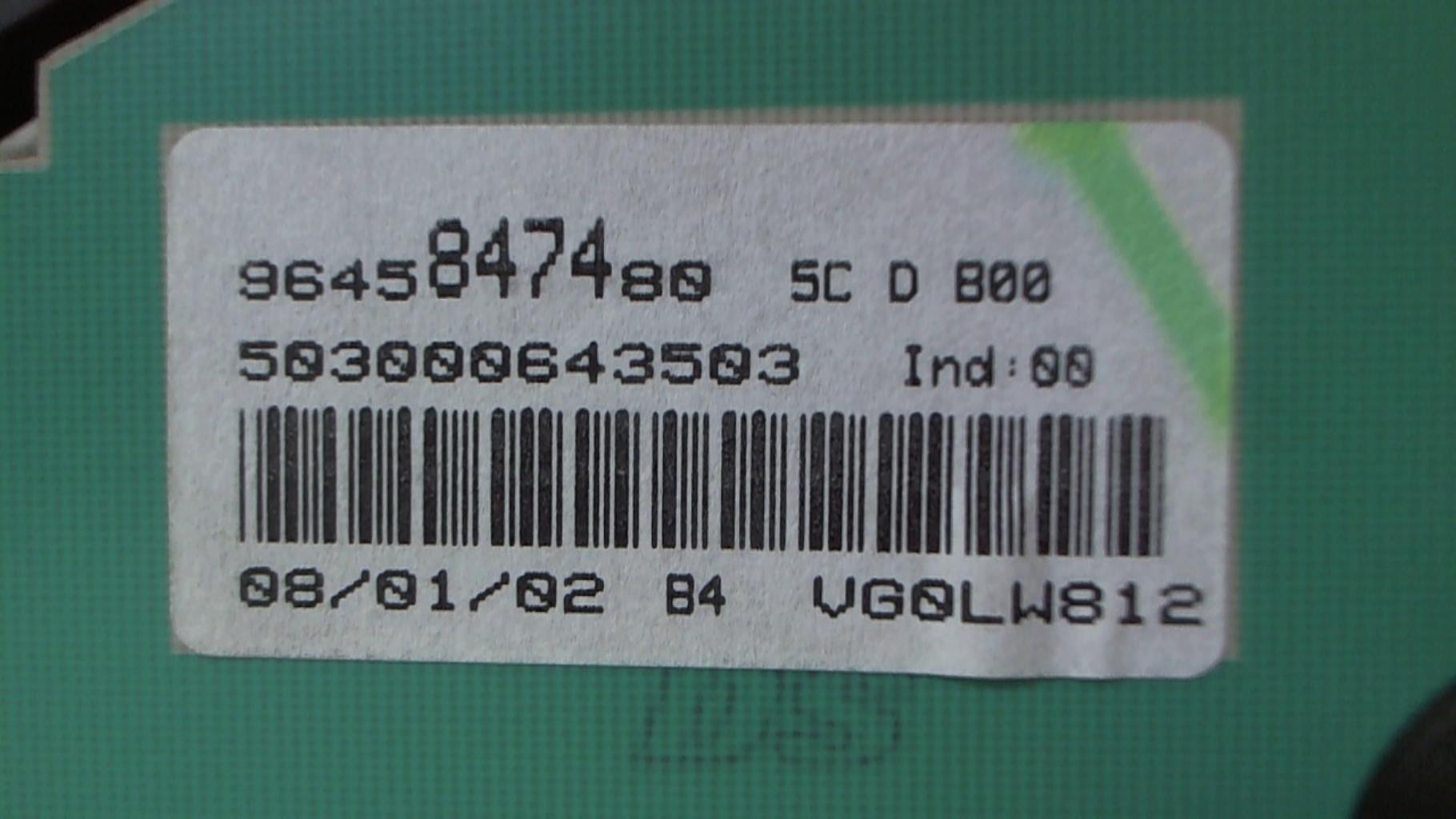 Image Compteur - PEUGEOT 206