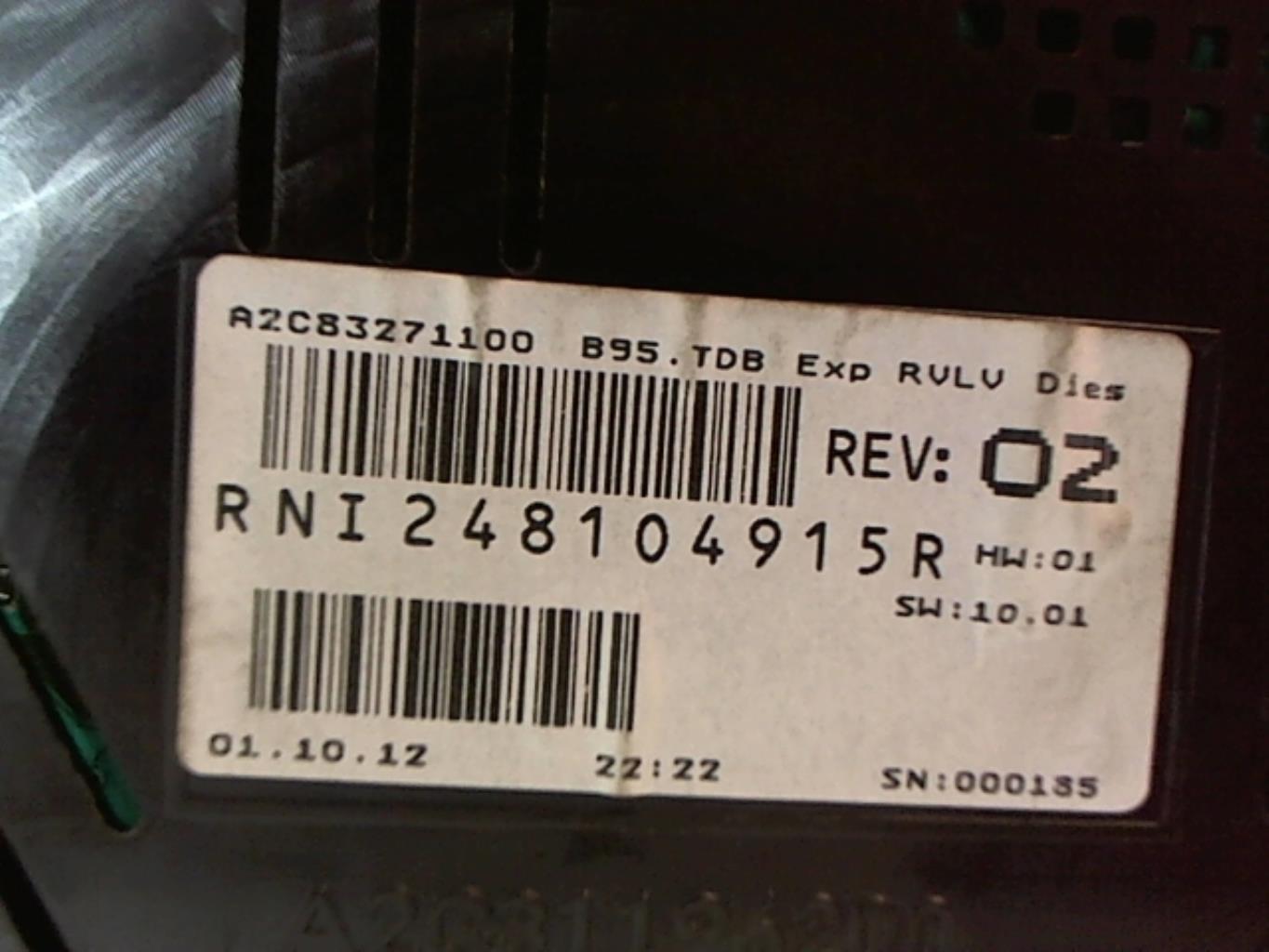 Image Compteur - RENAULT MEGANE 3