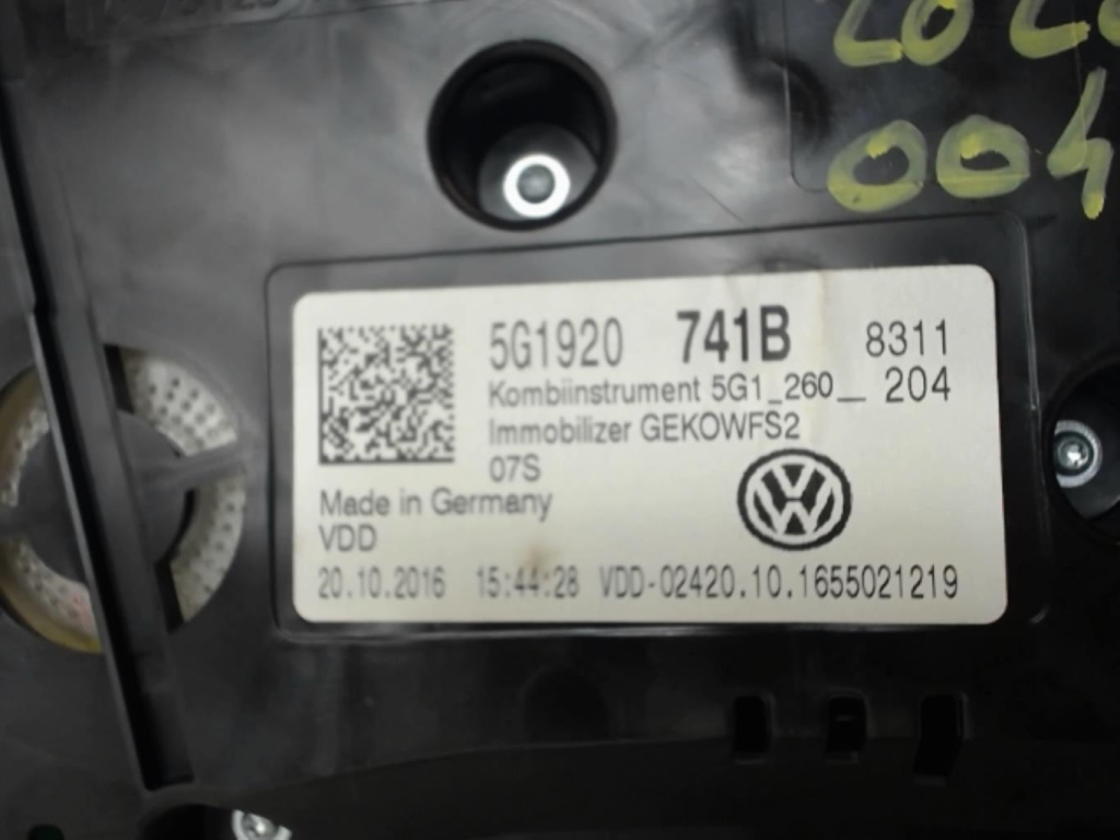 Compteur VOLKSWAGEN GOLF 7 PHASE 1 BREAK Diesel - 1
