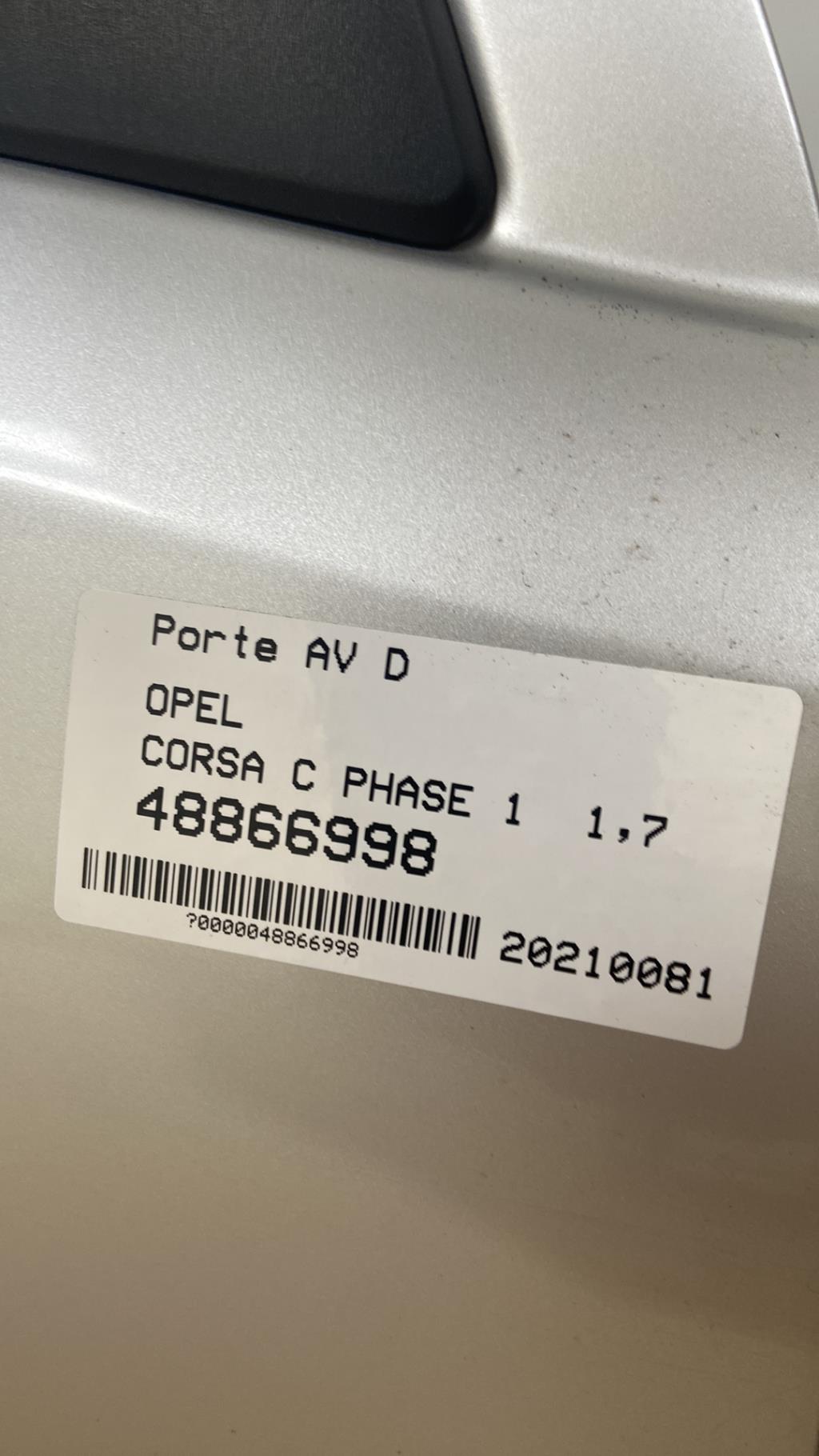 Porte avant droit OPEL CORSA C PHASE 1  - 1