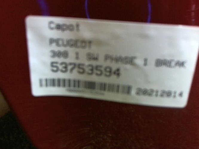 Image Capot - PEUGEOT 308 1 SW
