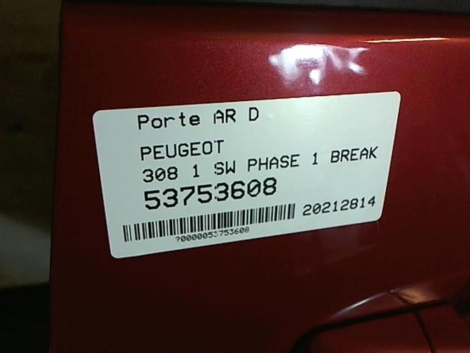 Image Porte arriere droit - PEUGEOT 308 1 SW