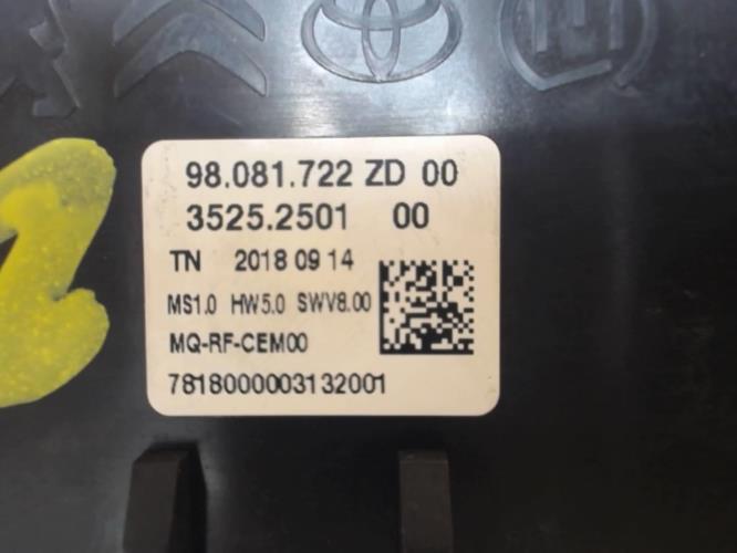 Image Commande chauffage - CITROEN BERLINGO 3 M