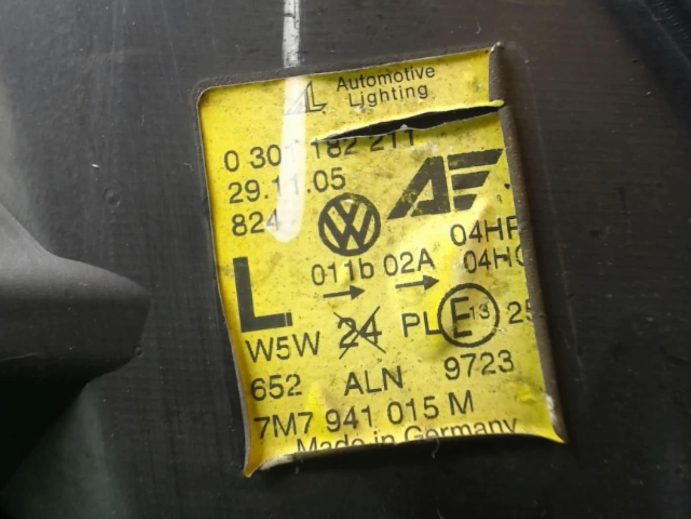Gruppo ottico anteriore principale sinistro (luci)(faro) SEAT ALHAMBRA 1 PHASE 2 Diésel - 1
