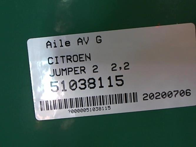 Image Aile avant gauche - CITROEN JUMPER 2