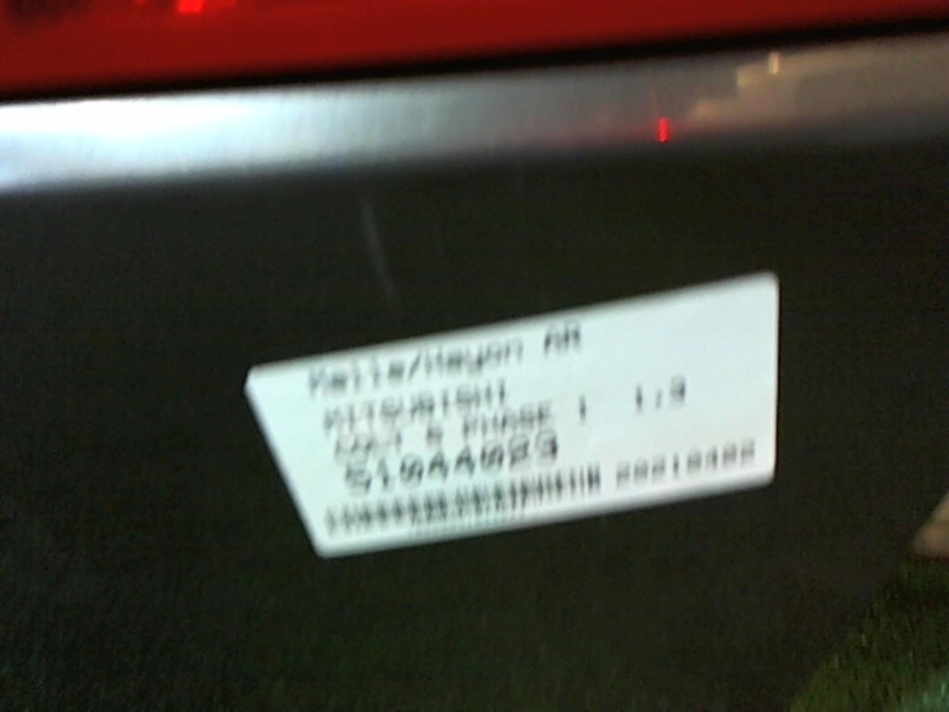 Portabagagli/Portellone posteriore MITSUBISHI COLT 6 PHASE 1 Gasolina - 1