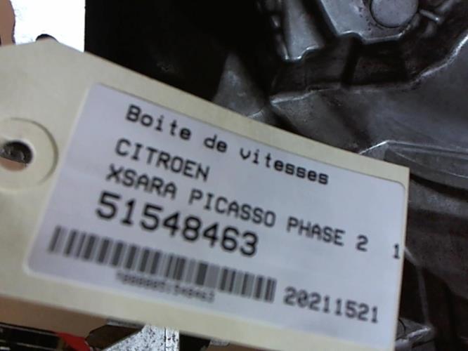 Image Boite de vitesses - CITROEN XSARA PICASSO