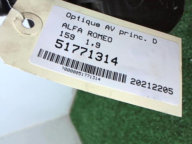 Image Optique avant principal droit (feux)(phare) - ALFA ROMEO 159