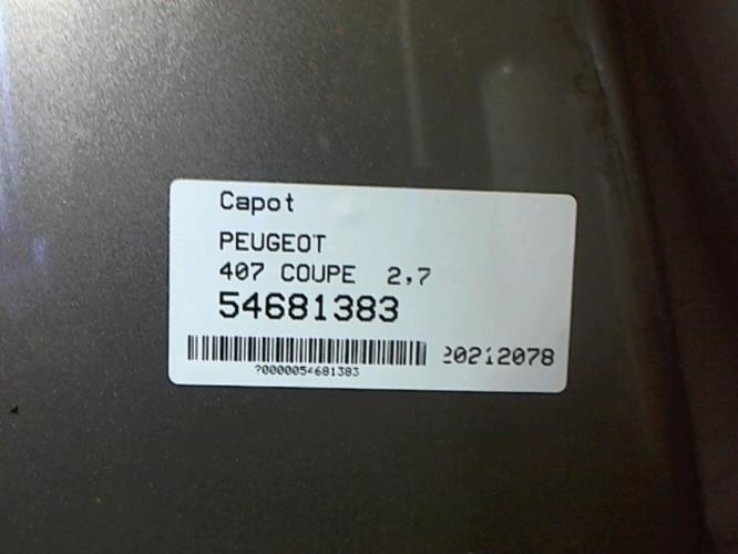 Image Capot - PEUGEOT 407